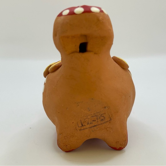 Russian Colorful Hand Painted Bird Whistle Clay Folk Art Raised Feathers - Picture 8 of 9